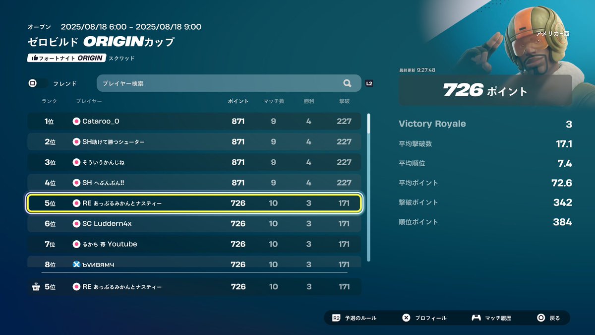 OGゼロビルド2位
早起き頑張ったからいいねrtよろしく