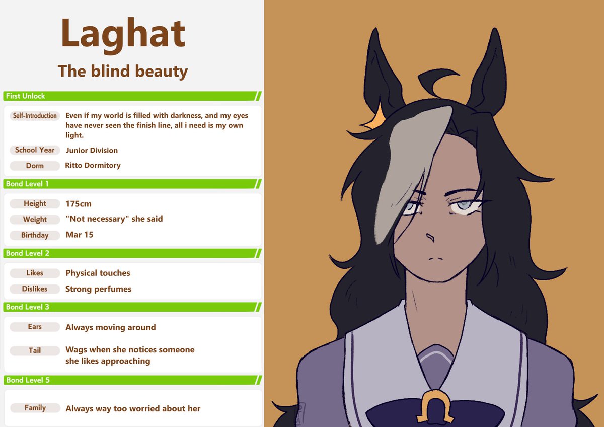 Meet Laghat, the racehorse who won 26 races, despite being blind.
Laghat caught a fungal infection as a foal, and became completely blind on the right eye, 95% blind in the other, but that didn't stop him from winning back to back
#umamusume
1/2