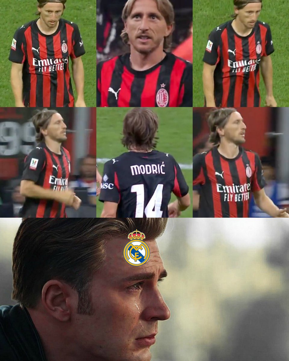InvictosSomos's tweet photo. "Y entonces, Luka Modric inició una nueva temporada, pero lejos del Real Madrid".