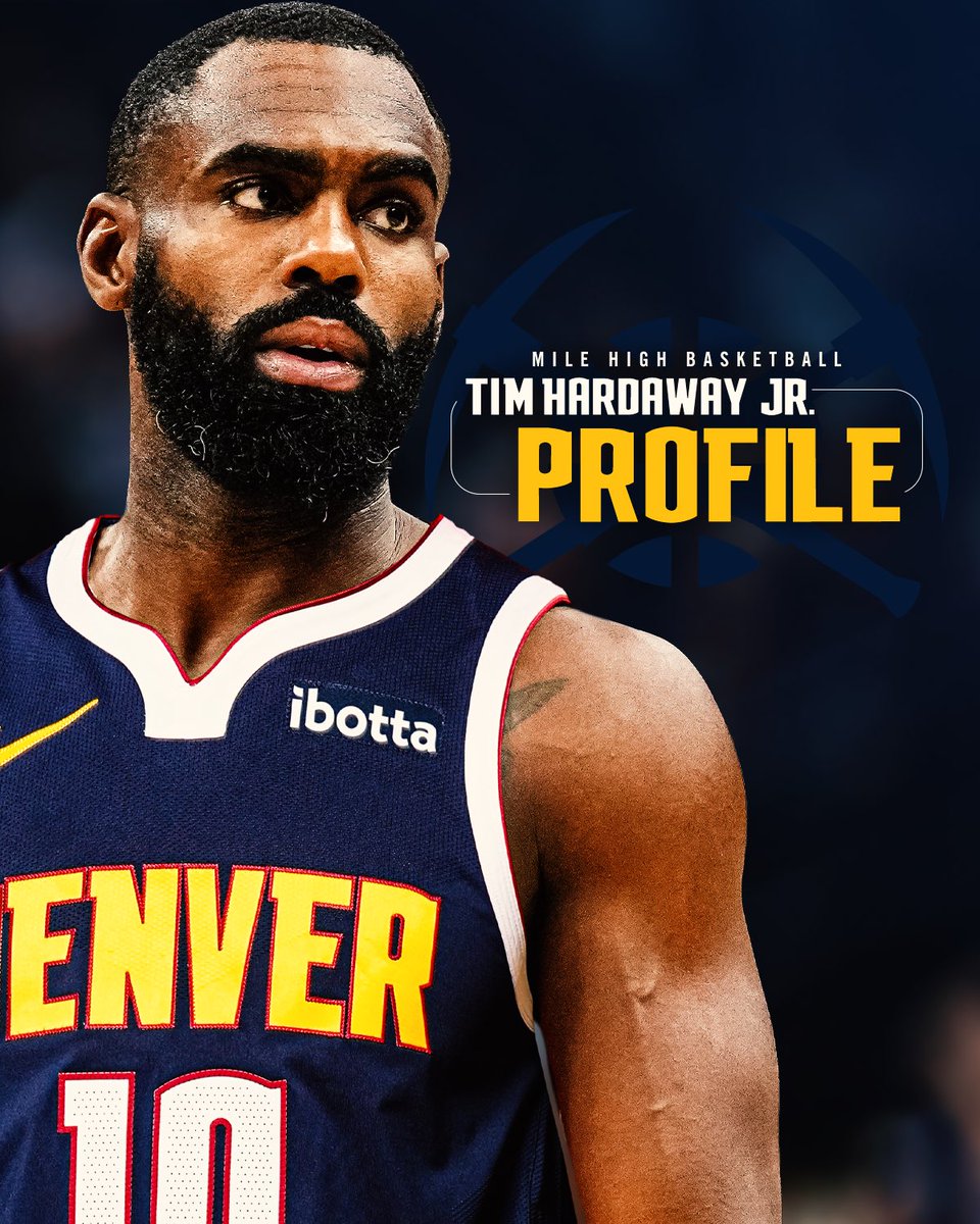 What Tim brings to the table: 
⚒️ 12-year veteran
🔢 Averaged 14+ points in 8/12 seasons 
🪣 Natural scorer
👏 Sixth Man of the Year votes x3 
Read: nuggets.media/7-27THJ