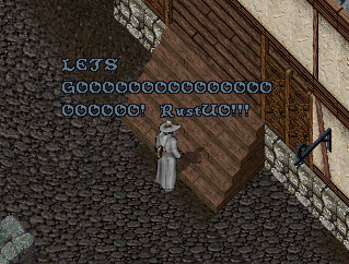 rustuoteam's tweet photo. Flashbacks happening to the early days of RunUO and even UOX.  Rust is a great language... can't wait to keep making progress. https://t.co/Z96sBgXRog