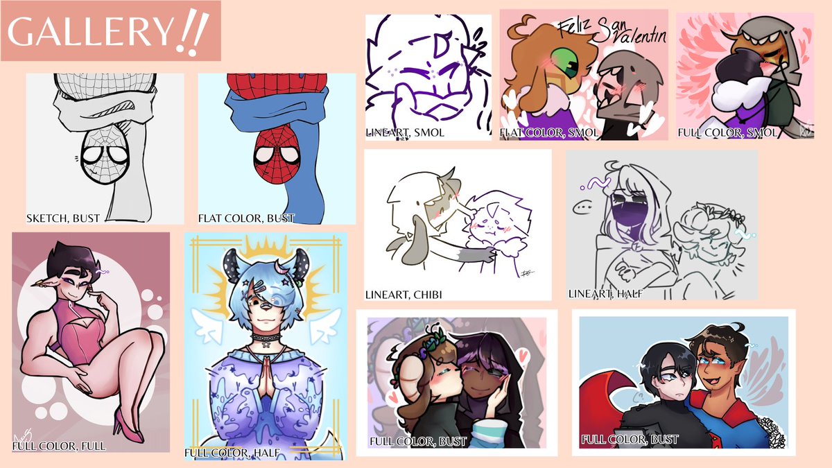 [!!] HEY!! Mis comisiones están oficialmente abiertas, cualquier duda pueden abrir dm conmigo y con mucho gusto responderé sus dudas 

#commissionsopen