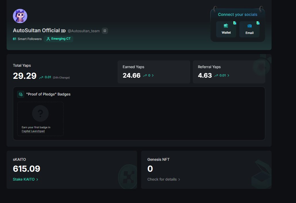 AutoSultan Official 🇮🇩⛺ (@autosultan_team) on Twitter photo i gained 20 SF in a week.
since kaito applies thresholds with minimum SF or yaps criteria, i put all my effort into creating a 500-SF list on <a href="/KaitoAI/">Kaito AI 🌊</a>. and yeah, it worked. hopefully this list helps you too.
how i built the list ? :
➠used kaito + gomtu radar to check how many i gained 20 SF in a week.
since kaito applies thresholds with minimum SF or yaps criteria, i put all my effort into creating a 500-SF list on <a href="/KaitoAI/">Kaito AI 🌊</a>. and yeah, it worked. hopefully this list helps you too.
how i built the list ? :
➠used kaito + gomtu radar to check how many