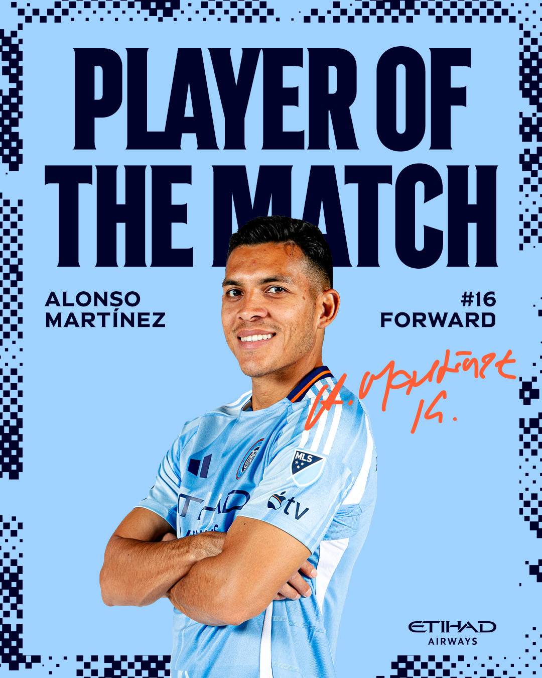 Today's Player of the Match is Alonso Martínez. 