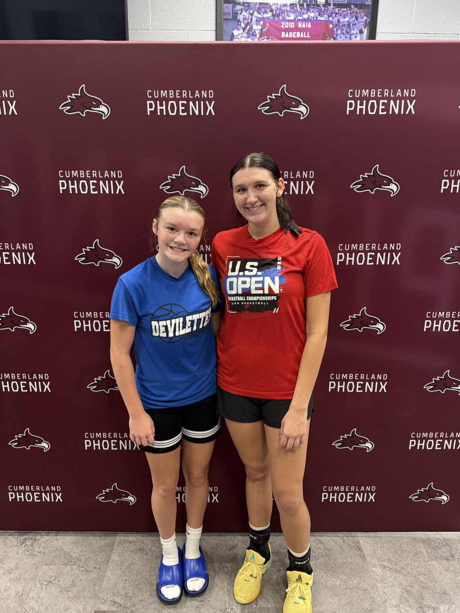 Carleigh Barrett (@carleigh_b2029) on Twitter photo Had a great time today at Cumberland University WBB Elite Camp. Thank you for the opportunity. Enjoyed playing with and against a lot of good players and with my <a href="/LHSDevilettes/">Lebanon Devilettes</a> and <a href="/TNFlightEYBL/">Tennessee Flight EYBL</a> sisters. Had a great time today at Cumberland University WBB Elite Camp. Thank you for the opportunity. Enjoyed playing with and against a lot of good players and with my <a href="/LHSDevilettes/">Lebanon Devilettes</a> and <a href="/TNFlightEYBL/">Tennessee Flight EYBL</a> sisters.