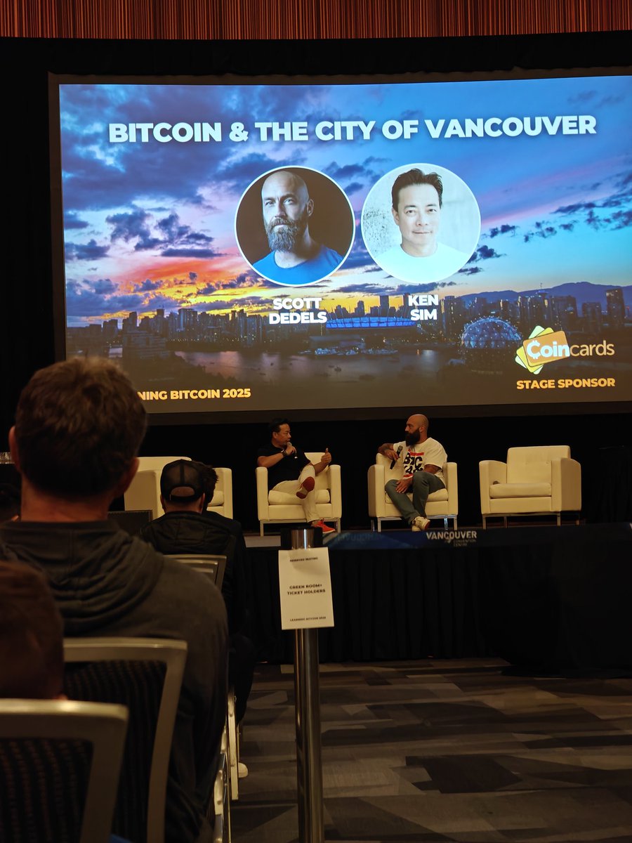 ZacG (@zacguignard) on Twitter photo Vancouver Mayor <a href="/KenSimCity/">Mayor Ken Sim</a> headlining <a href="/learningbtc_ca/">Learning Bitcoin</a> this year, sharing why he backs #Bitcoin and what it means for the future of the city of Vancouver 🇨🇦
Joined by the legend <a href="/LanternBitcoin/">Scott Dedels</a>. Vancouver Mayor <a href="/KenSimCity/">Mayor Ken Sim</a> headlining <a href="/learningbtc_ca/">Learning Bitcoin</a> this year, sharing why he backs #Bitcoin and what it means for the future of the city of Vancouver 🇨🇦
Joined by the legend <a href="/LanternBitcoin/">Scott Dedels</a>.