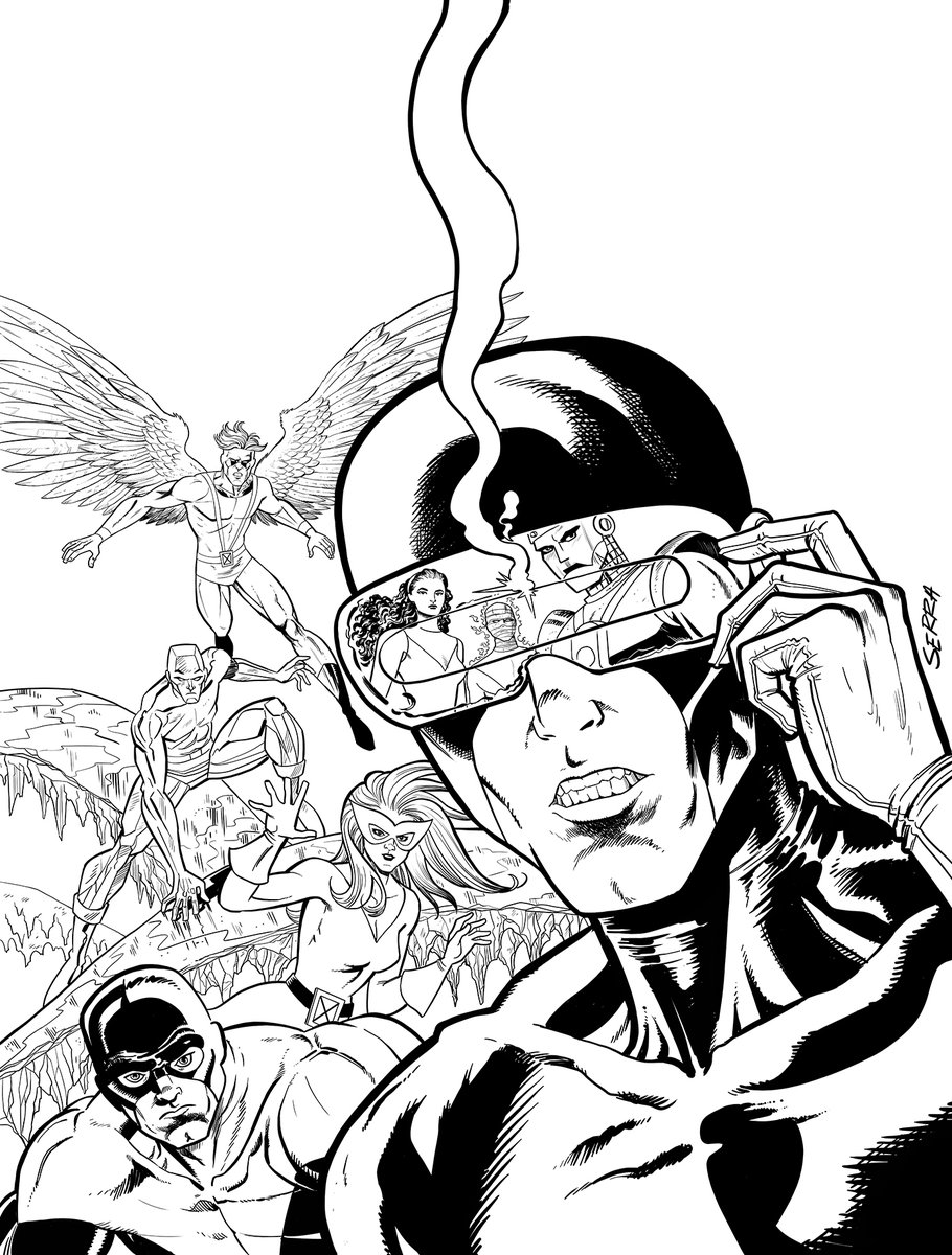 The X-Men and The Doom Patrol get ready to have a calm chat to avoid any misunderstandings that could lead to an avoidable and violent encounter. 

#xmen #doompatrol #marvel #dc #cyclops #jeangrey #illustration #drawing #comiccover #commissionart