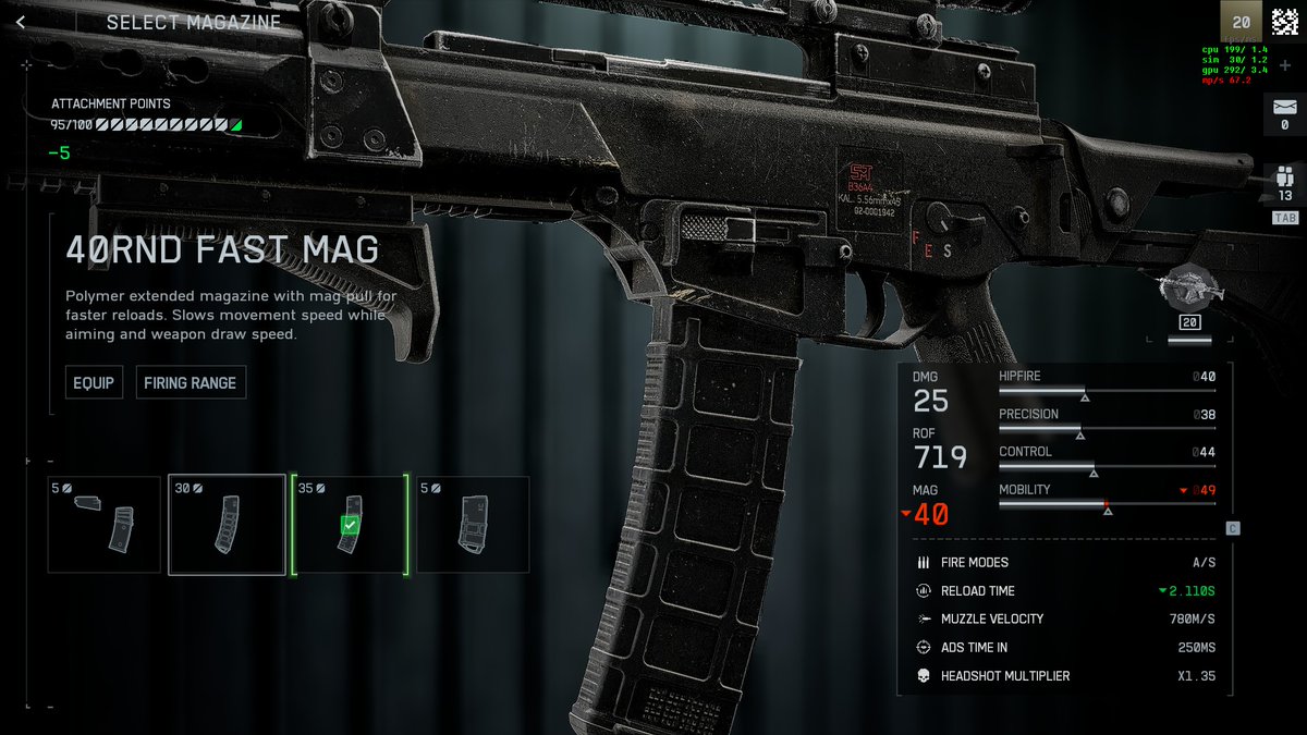 The level of detail in Battlefield 6 is insane. The magwell is modded to accept STANAG mags