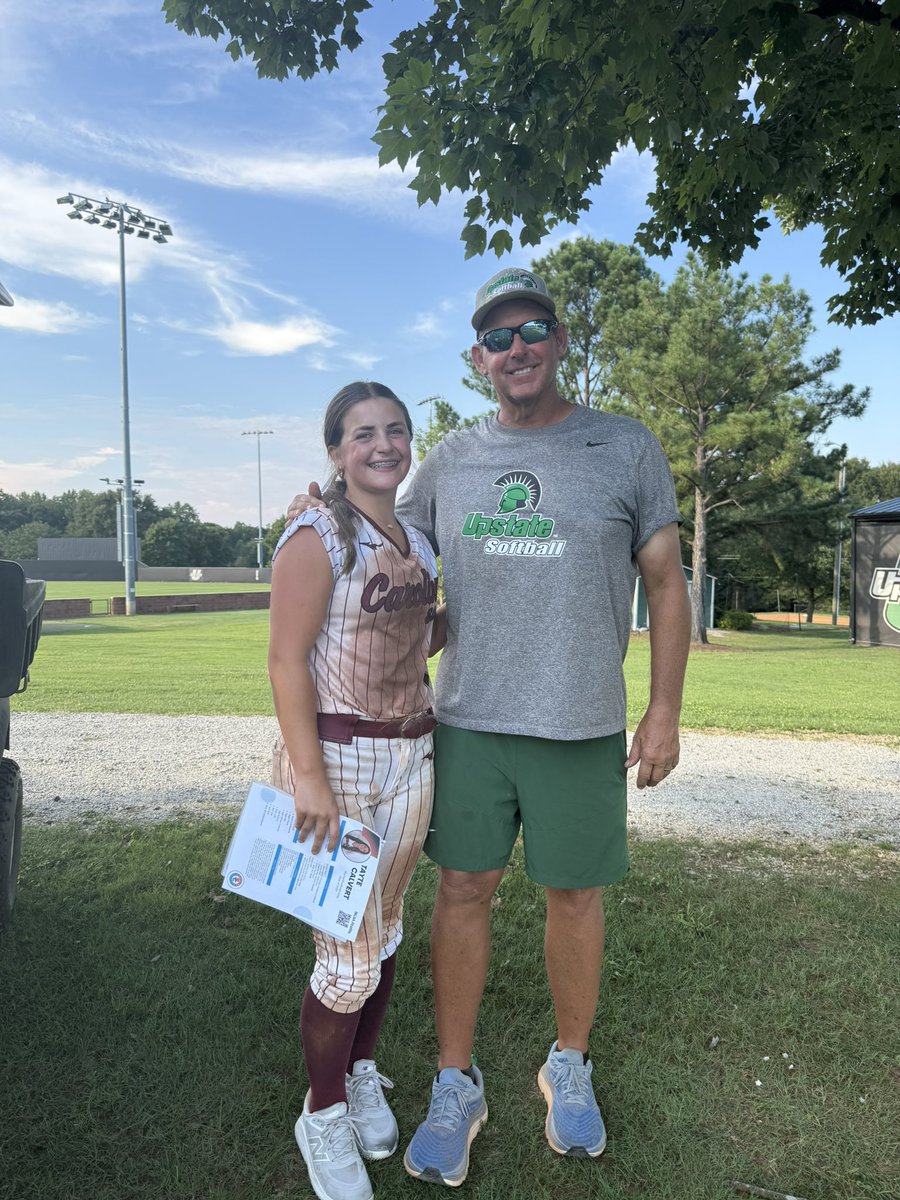 CalvertTayte's tweet image. Had the best day @UpstateSoftball today!! Thank you so much @PACKUPSTATE and Coach Hawkins for such an amazing day of learning!
@Coach_TMeds 

@EliteGulick09 @claireeowens17