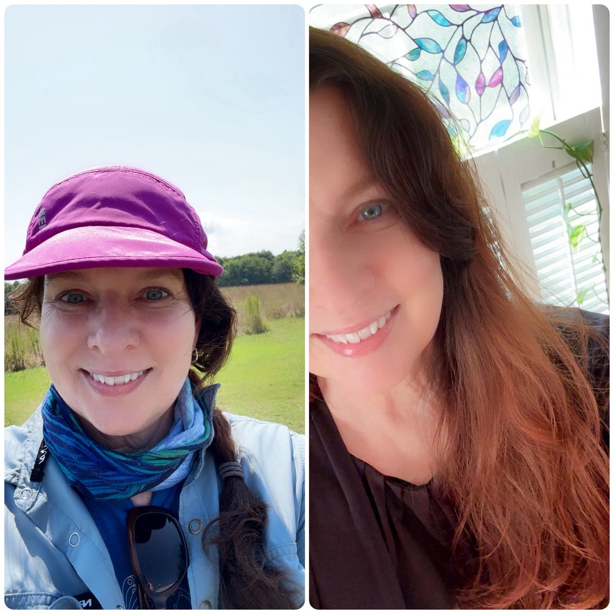 BJLongScience's tweet image. When I got my hair trimmed, my hairdresser told me I have a natural balayage due to sun exposure but not on the top of my head. Uh…I think I figured it out…🙃 How I protect myself from the sun. Looks like I missed the braid. #environmentalfieldwork #outsidework