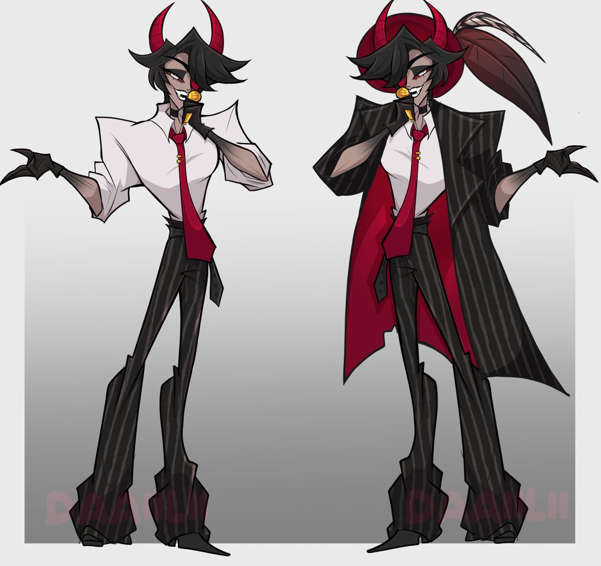 I finished my other OC, his name is Fernando＼(*T▽T*)／ I REALLY ENJOYED COLORING AND OUTLINING HIM maybe I'll do more things for him, maybeeeeeeeee 

 ⋆˚࿔ #OC #HazbinHotel #HelluvaBoss
