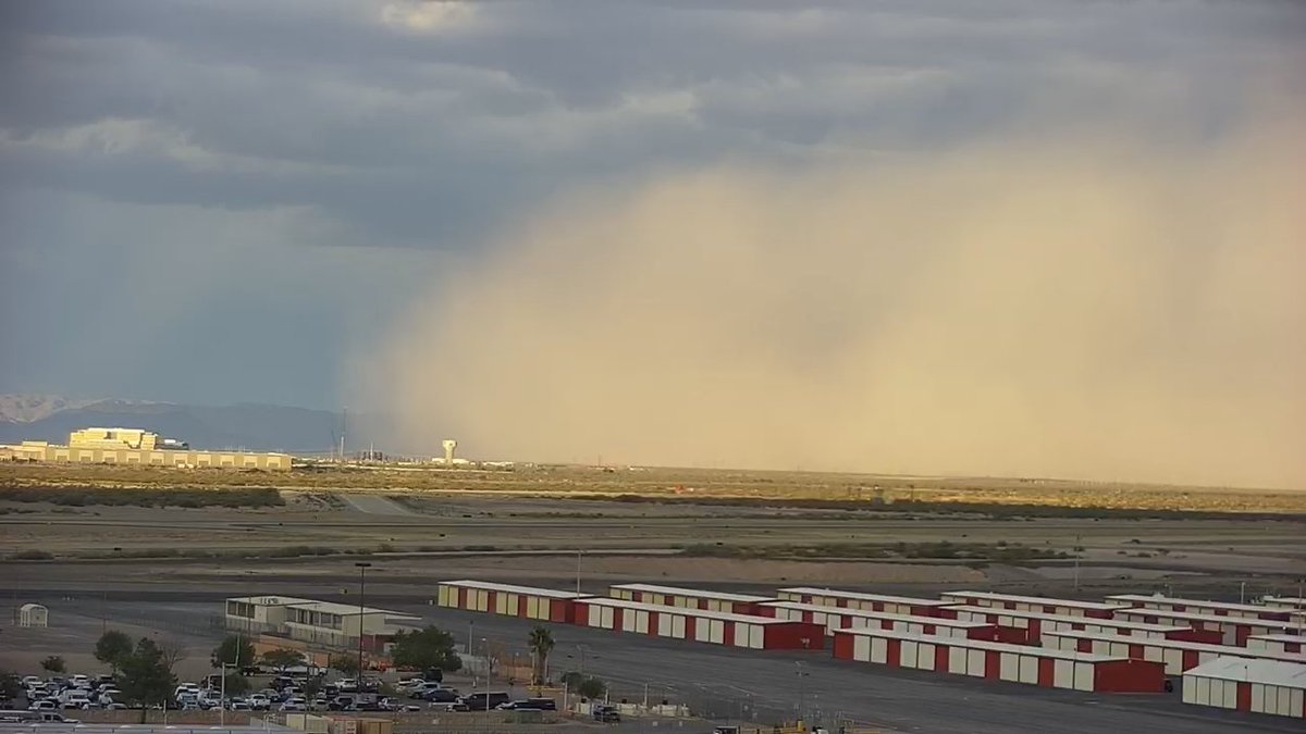 Dust is currently moving into the El Paso Airport. Visibility is expected to be about 1/2 mile or less.