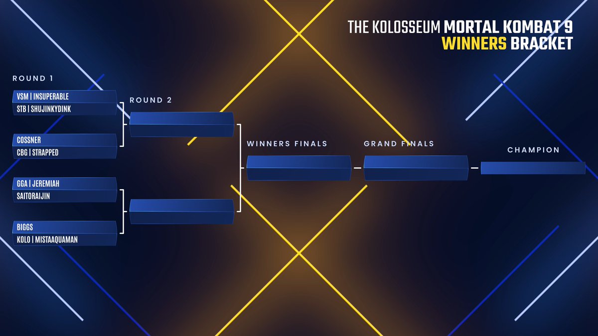 MistaAquaman (@mistaaquaman) on Twitter photo π More MK9 in <a href="/TheKolosseum/">The Kolosseum</a>! π₯
<a href="/MK_Soup/">Soup</a> v <a href="/Shujinkydink/">STB Shujinkydink π¨</a>
<a href="/Cossner/">Cossner</a> v <a href="/CbgStrapped/">CBG_STRAPPED</a>
<a href="/GgaJeremiah/">GGA Jeremiah</a> v <a href="/SaitoRaijin/">SAITORAIJINβ’</a>
<a href="/FTR_Biggs/">Biggs</a> v ME!
π Premieres Wed August 29th
β 6PM ET
π₯ Double Elimination
πΉ Mortal Kombat (2011) π More MK9 in <a href="/TheKolosseum/">The Kolosseum</a>! π₯
<a href="/MK_Soup/">Soup</a> v <a href="/Shujinkydink/">STB Shujinkydink π¨</a>
<a href="/Cossner/">Cossner</a> v <a href="/CbgStrapped/">CBG_STRAPPED</a>
<a href="/GgaJeremiah/">GGA Jeremiah</a> v <a href="/SaitoRaijin/">SAITORAIJINβ’</a>
<a href="/FTR_Biggs/">Biggs</a> v ME!
π Premieres Wed August 29th
β 6PM ET
π₯ Double Elimination
πΉ Mortal Kombat (2011)