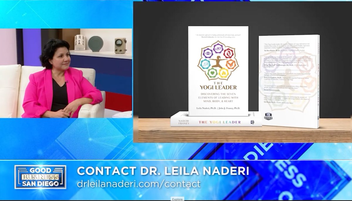 Yoga4Leadership's tweet photo. Many thanks to @fox5sandiego / KUSI TV &amp; host Roy Robertson for the interview and featuring my books: The Yogi Leader &amp; Yoga for Leadership: https://t.co/LKZahFVHhH https://t.co/NmlpPrEQXp