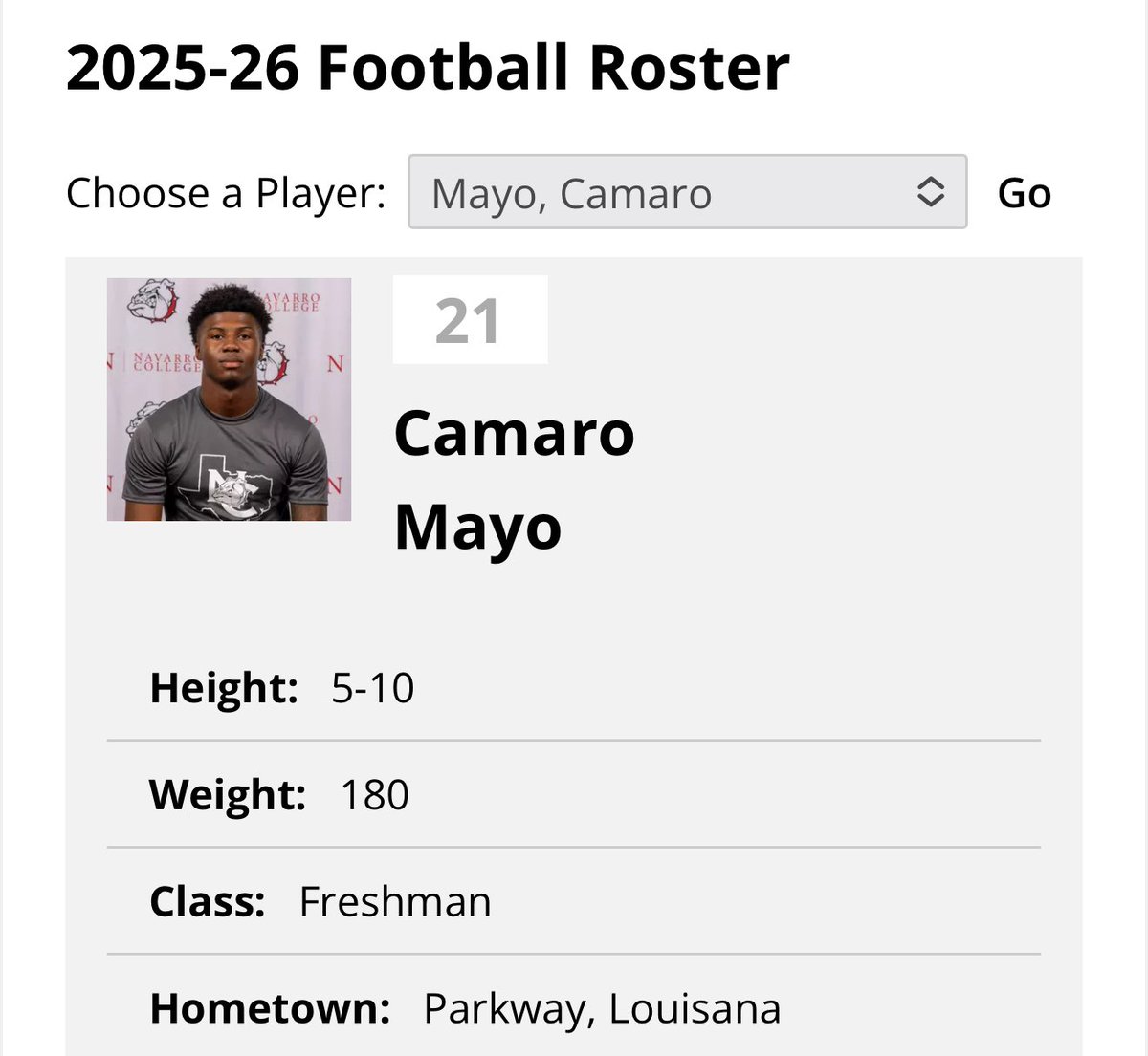 Yk wea to find me! <a href="/NCDAWGPOUND/">Navarro Football</a> <a href="/JUCOFFrenzy/">JUCO Football Frenzy</a>