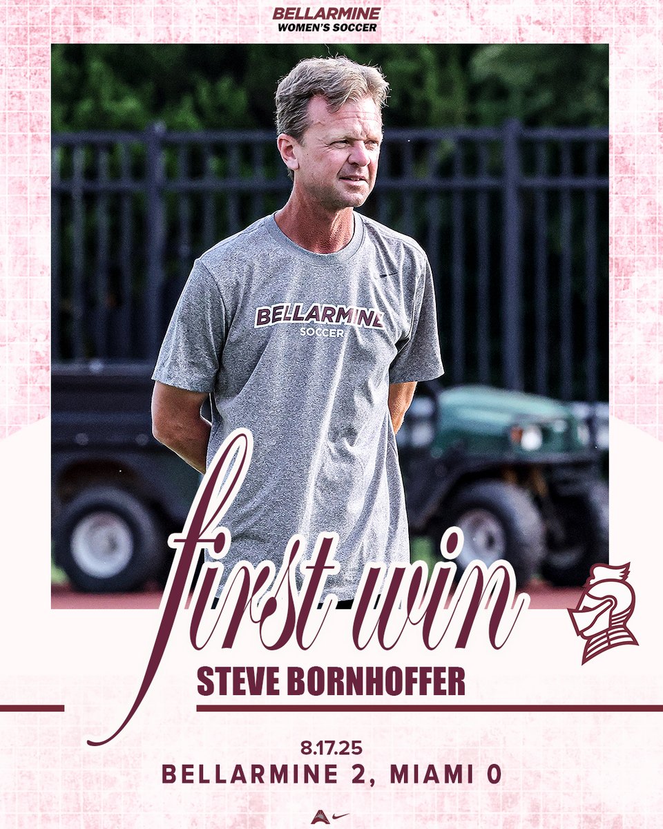Coach is batting .1⃣0⃣0⃣0⃣ ‼️

Congrats to Steve Bornhoffer, who captured his 1⃣st win as our head coach in his debut on our sideline‼️