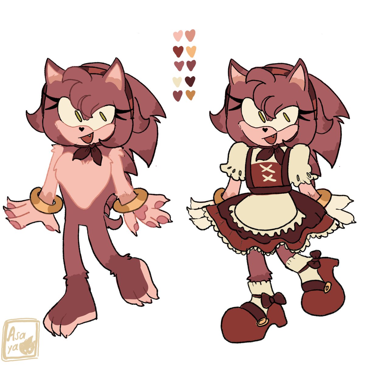 WIP || 🌱🦔

Amy's design Wildhog AU 

I’ll make a few more drawings with info, they’ll be ready soon! 

Extra fact: Pet hedgehogs usually wear clothes, gloves (They don't usually show their pads) , and shoes, Shadow and Sonic have their pads uncovered.

[ #Amyrose #wildhogAU]