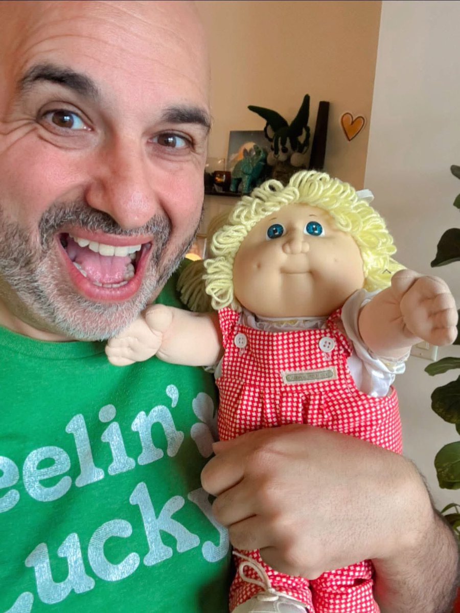 It was #DaddyDaughter day at the Sgro household. Unboxed &amp; ready to go! Little Mildred is a treasure. Thank you again Aunt Coleen for bringing us together.

As a kid, I wasn’t allowed a Cabbage Patch doll because it would make me gay. Spoiler alert: it’s not how it happens!🩷👧🏼💁🏻‍♂️