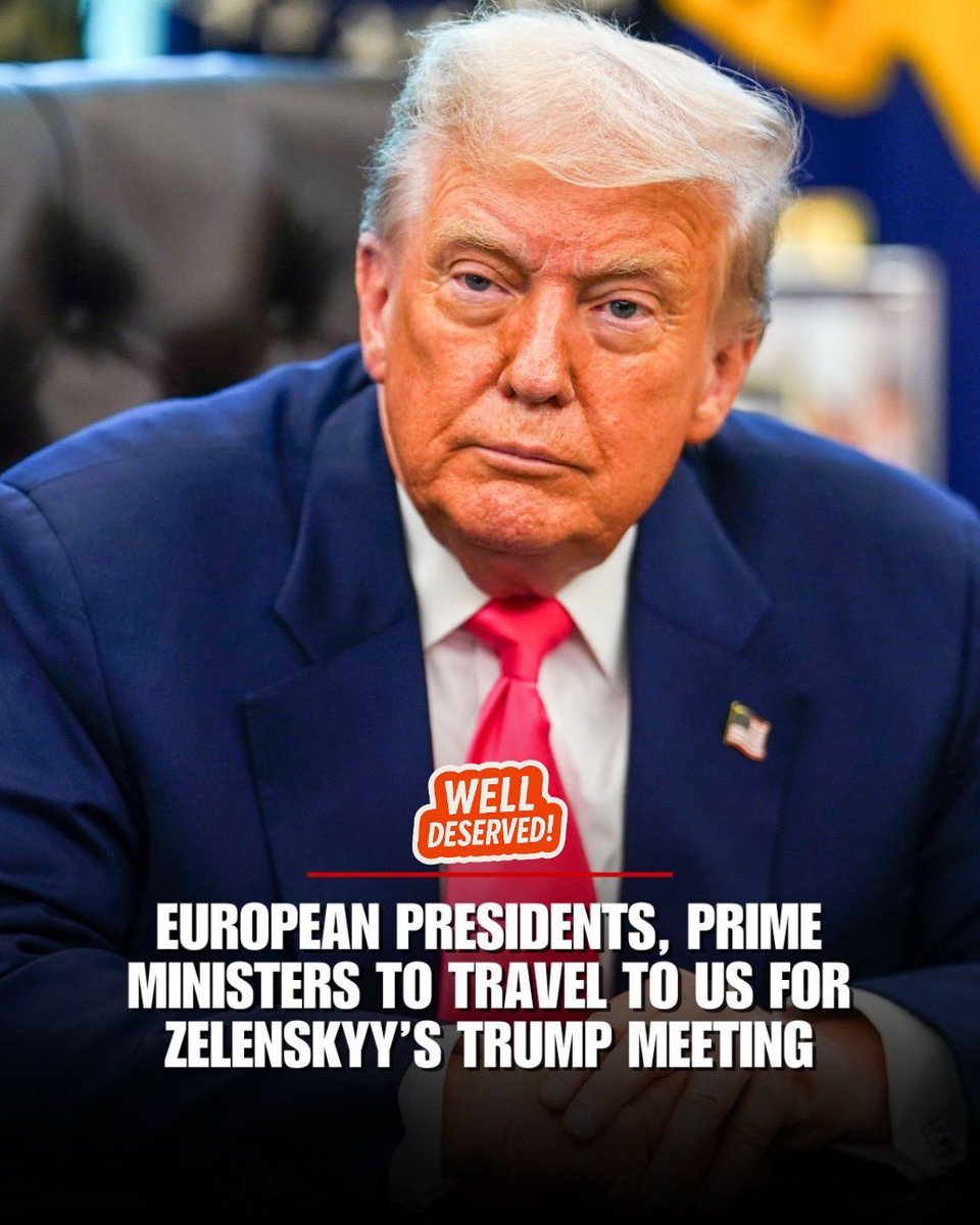 Big Wiz (@bigwiz777) on Twitter photo JUST IN:📮
French President Macron, British PM Keir Starmer, Italian PM Giorgia Meloni and other leaders will join President <a href="/ZelenskyyUa/">Volodymyr Zelenskyy / Володимир Зеленський</a> in D.C. on Monday, presenting a united front following President Trump's summit with President Putin.!!!
@bigwizexpress
#news JUST IN:📮
French President Macron, British PM Keir Starmer, Italian PM Giorgia Meloni and other leaders will join President <a href="/ZelenskyyUa/">Volodymyr Zelenskyy / Володимир Зеленський</a> in D.C. on Monday, presenting a united front following President Trump's summit with President Putin.!!!
@bigwizexpress
#news