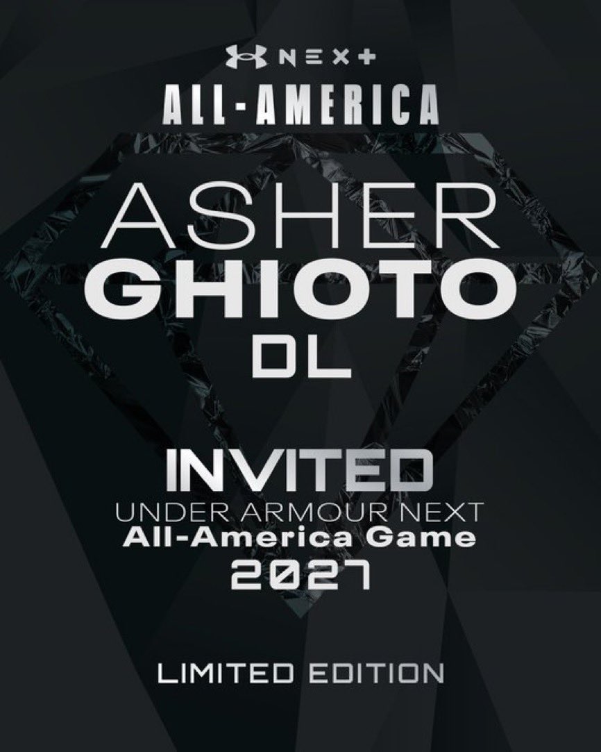 Asher Ghioto (@asherghioto34) on Twitter photo God is GOOD! Super excited to be invited to the UA All American game!! 🙏<a href="/DemetricDWarren/">Demetric D. Warren</a> <a href="/TheUCReport/">Billy Tucker</a> <a href="/UANextFootball/">All-America Game</a> <a href="/SWiltfong_/">Steve Wiltfong</a> <a href="/ChadSimmons_/">ChadSimmons</a> <a href="/adamgorney/">Adam Gorney</a> <a href="/JohnGarcia_Jr/">John Garcia, Jr.</a> <a href="/samspiegs/">Sam Spiegelman</a> <a href="/GregSmithRivals/">Greg Smith</a> <a href="/CraigHaubert/">Craig Haubert</a> <a href="/Bolles_Football/">Bolles Football</a> <a href="/DeshawnBrownInc/">Deshawn Brown</a> <a href="/Coachcliff904/">Cliff Hill</a> God is GOOD! Super excited to be invited to the UA All American game!! 🙏<a href="/DemetricDWarren/">Demetric D. Warren</a> <a href="/TheUCReport/">Billy Tucker</a> <a href="/UANextFootball/">All-America Game</a> <a href="/SWiltfong_/">Steve Wiltfong</a> <a href="/ChadSimmons_/">ChadSimmons</a> <a href="/adamgorney/">Adam Gorney</a> <a href="/JohnGarcia_Jr/">John Garcia, Jr.</a> <a href="/samspiegs/">Sam Spiegelman</a> <a href="/GregSmithRivals/">Greg Smith</a> <a href="/CraigHaubert/">Craig Haubert</a> <a href="/Bolles_Football/">Bolles Football</a> <a href="/DeshawnBrownInc/">Deshawn Brown</a> <a href="/Coachcliff904/">Cliff Hill</a>