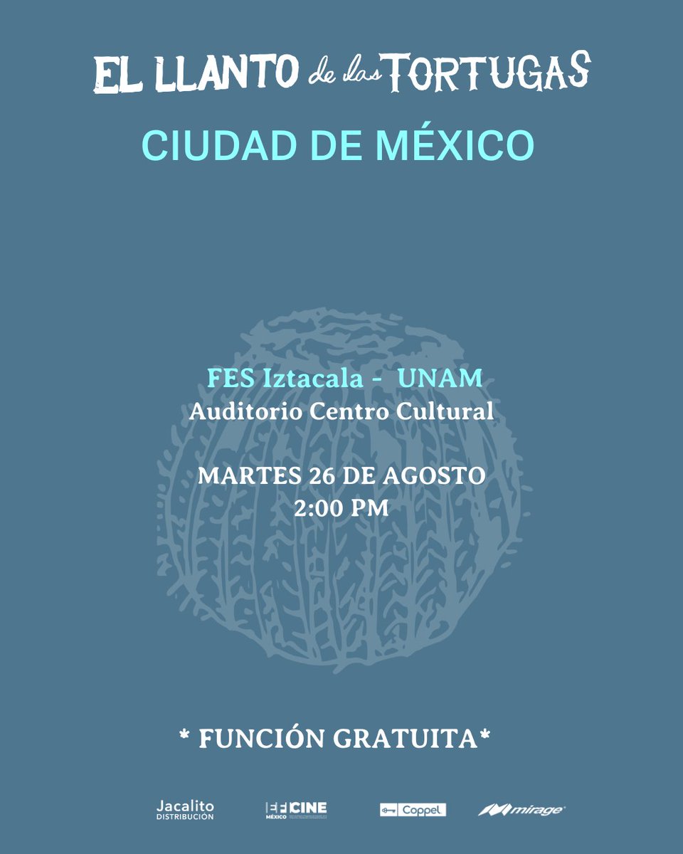 🌊 Después de una pequeña pausa, retomamos las pantallas para nuevas funciones. En los próximos días nos toca visitar Casa Naranjos en #Monterrey y la <a href="/FESI_UNAM/">FES Iztacala UNAM</a> en #CDMx

Consulta la cartelera, funciones gratuitas 
#EscuchaElLlantoMarino #CineQueConecta #CineMexicano