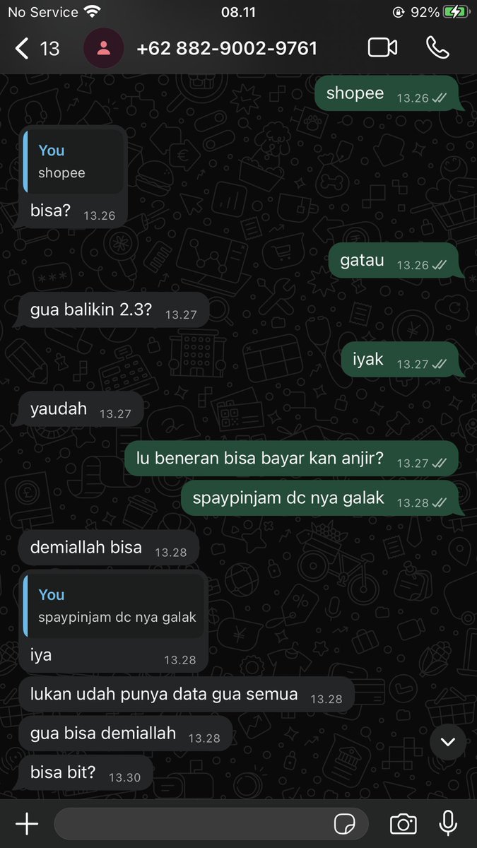 gienuine's tweet photo. HELP RT

udah 2 tahun dan udah gue lunasin sendiri tapi sampe sekarang gue belom ikhlas sama sekali. 

M IKHSAN MAULANA
1640004643435 M IKHSAN MAULANA
+62 882‑9154‑2624

#zonauang #penipu https://t.co/rX0yfZXKME