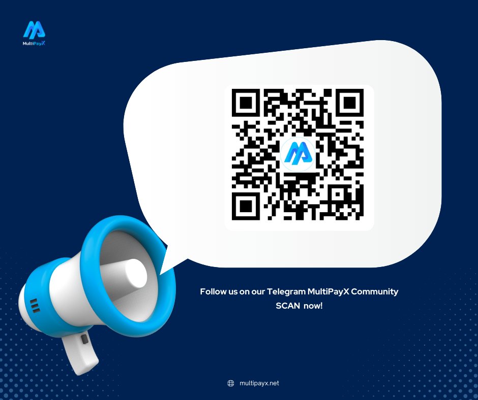 📢 Step up your game with MultiPayX!
🚀 Get the latest updates, tips, perks, and insider drops — all in our Telegram Community.

🌀 SCAN. JOIN. ENGAGE.
t.me/+igyP9R0CMRUwO…
Your next move starts here.