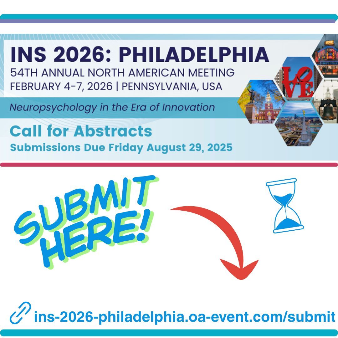 INSneuro's tweet image. ⏳ The countdown is ON! ⏳
Only 11 days left to submit your #INS2026inPhiladelphia abstracts! 🧠✨

Deadline: Friday, August 29, 11:59 PM U.S. ET 🕛
Don’t miss your chance to be part of the Philly magic in 2026! 🍎🏛

Submit here 👉 buff.ly/LDFzMMR