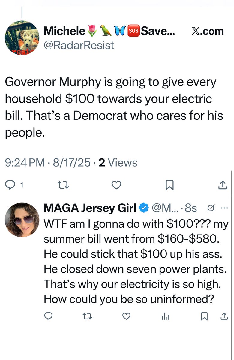 MAGA Jersey Girl (@lainie19148) on Twitter photo Wow ๐ฎ!!!! Democrats are so stupid!!! They ruin this country by electing these morons like <a href="/GovMurphy/">Governor Phil Murphy</a> !!! ๐ฉ๐ฉ๐ฉ๐ฉ Wow ๐ฎ!!!! Democrats are so stupid!!! They ruin this country by electing these morons like <a href="/GovMurphy/">Governor Phil Murphy</a> !!! ๐ฉ๐ฉ๐ฉ๐ฉ