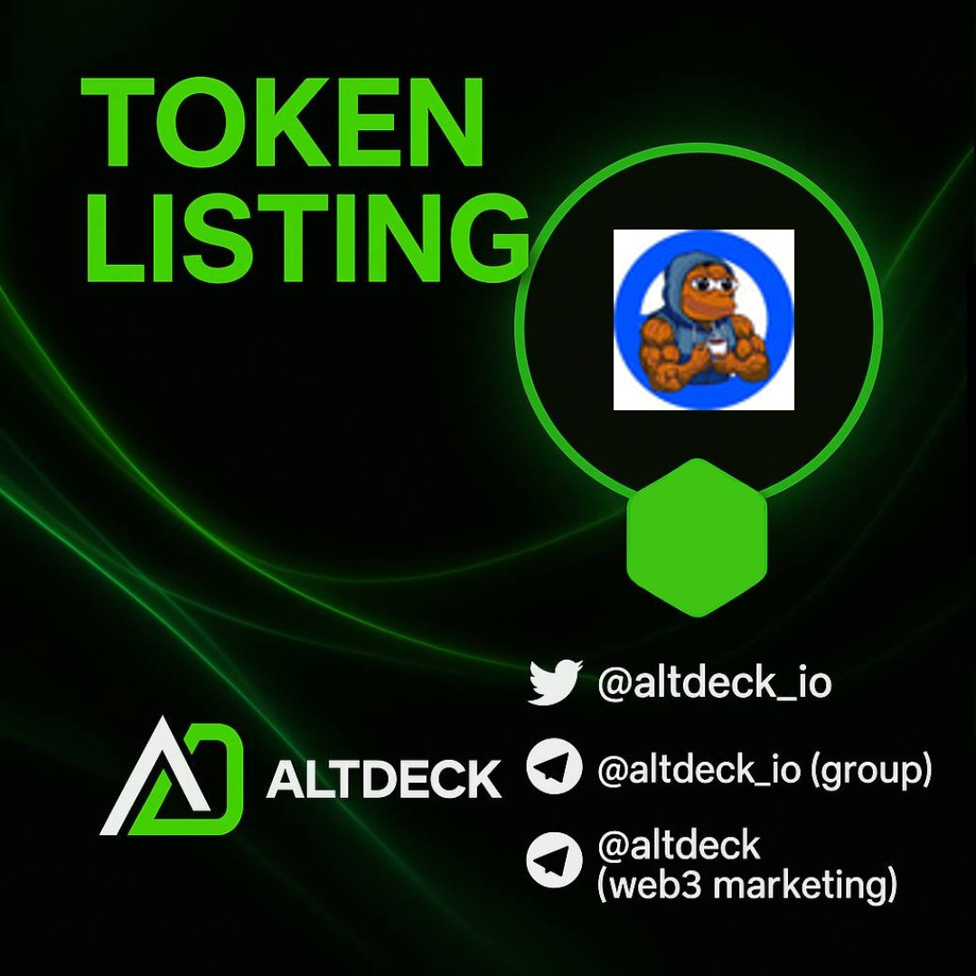 🚨 New Listing (AltDeck profile page not updated): Chadbase ($Chad)
🌟 0x0e5b26f74e1e6fb8bd480c328cafdb16ec8ead79

🔗 AltDeck.io/currencies/cha…

📊 Liquidity: $10,338
💰 Market Cap: $12,633
👤 AltDeck Profile Page Updated: No

#NewListing #AltDeck #Crypto #Memecoin @altdeck_io