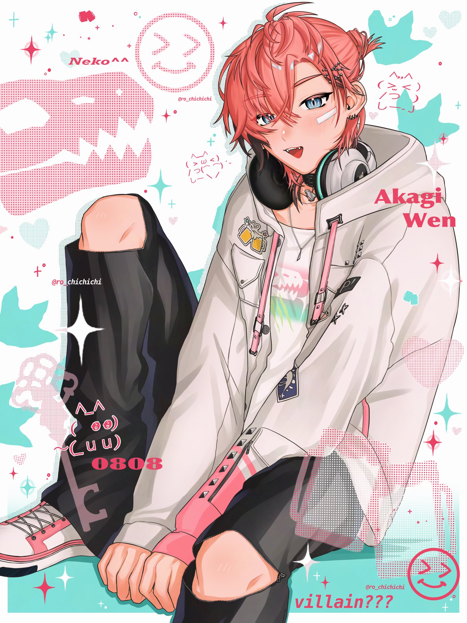 赤城ウェン 衣装 バーチャル YouTuber Vtuber 赤城ウェン 変身前 コスプレ衣装