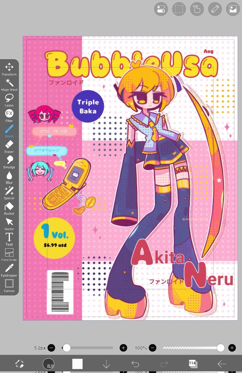 julibani1125's tweet image. Neru on the cover of Bubble magazine. 🤭💛

#Vocaloid #vocaloids #Akitaneru #neru #sega #fanart #fanartibispaint #ibispaint #animation #fypシ #fanloid