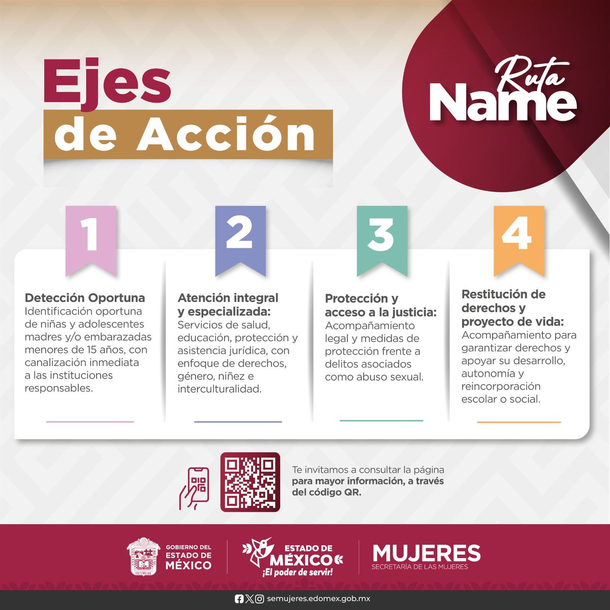 ComSocEdomex's tweet photo. Para cumplir con los compromisos de la #Agenda2030 y los Objetivos de Desarrollo Sostenible (ODS), se ha implementado la estrategia #RutaNAME.
Conoce más en la página de @SeMujeresEdomex: https://t.co/IIJDttYcTK
@Edomex
#ElPoderDeServir https://t.co/hZs2GjYv2R