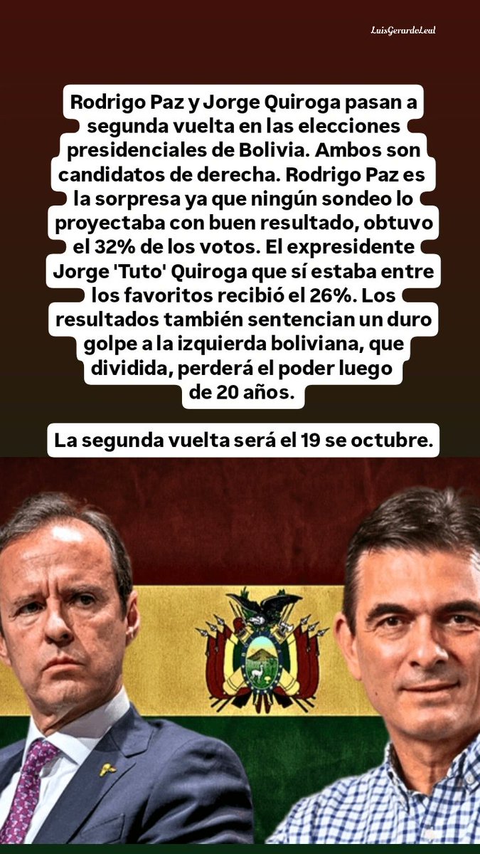 #Bolivia #Elecciones #presidente