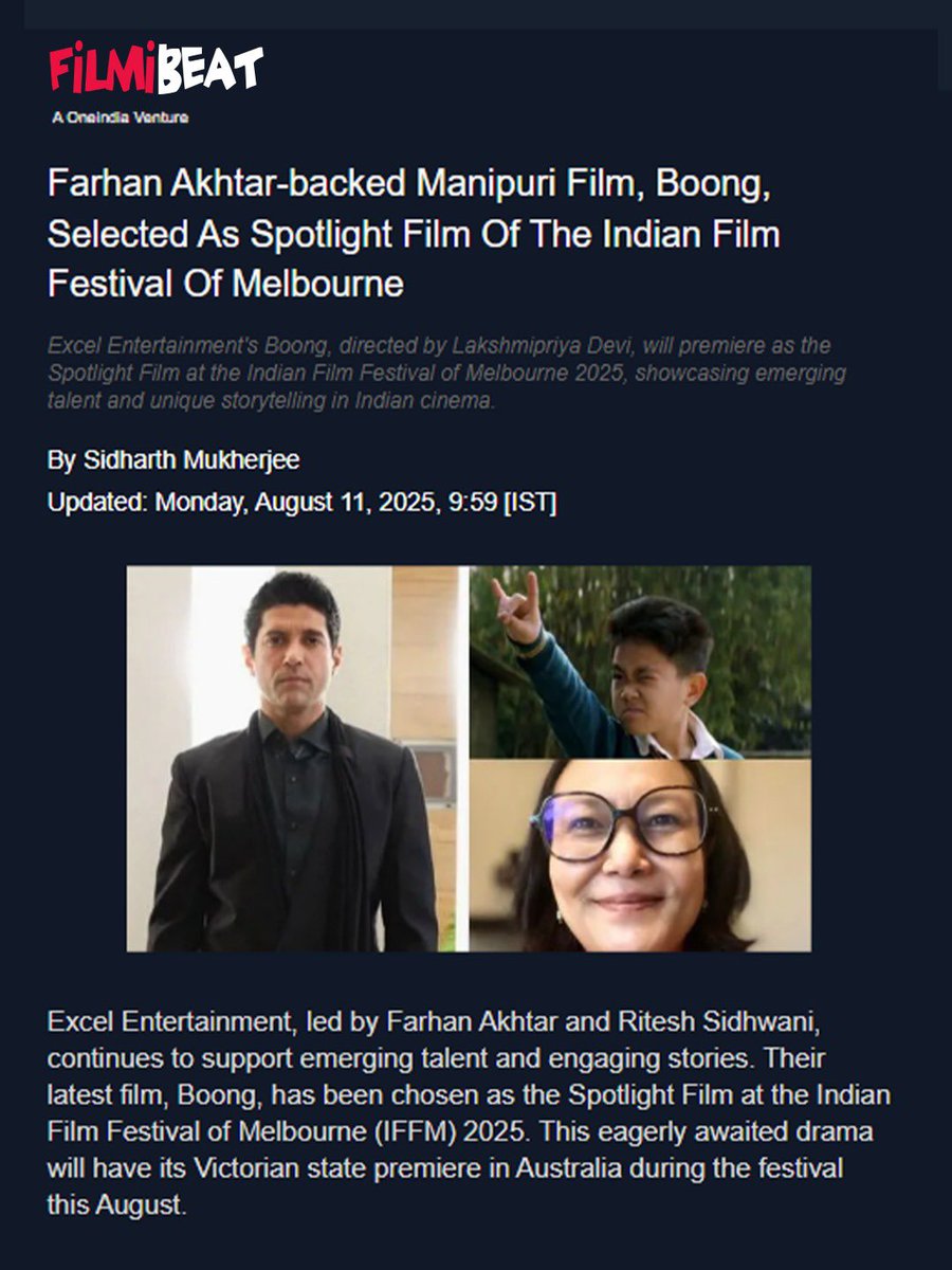 IFFMelb's tweet image. #PressCoverage of Boong in the Indian press.