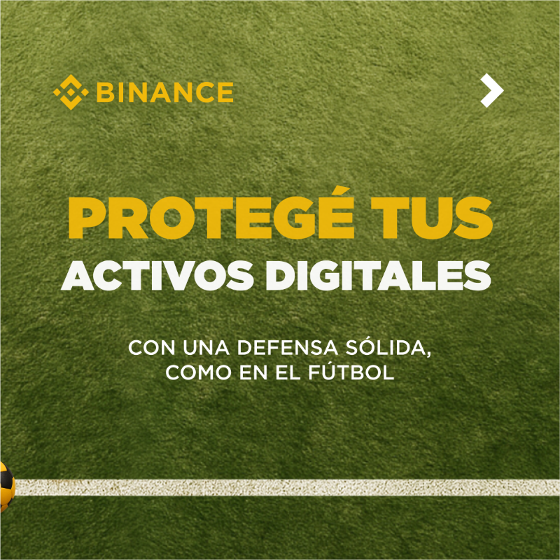 binance's tweet photo. Esta temporada de fútbol, arrancá con un cambio de juego hacia tus objetivos con Binance