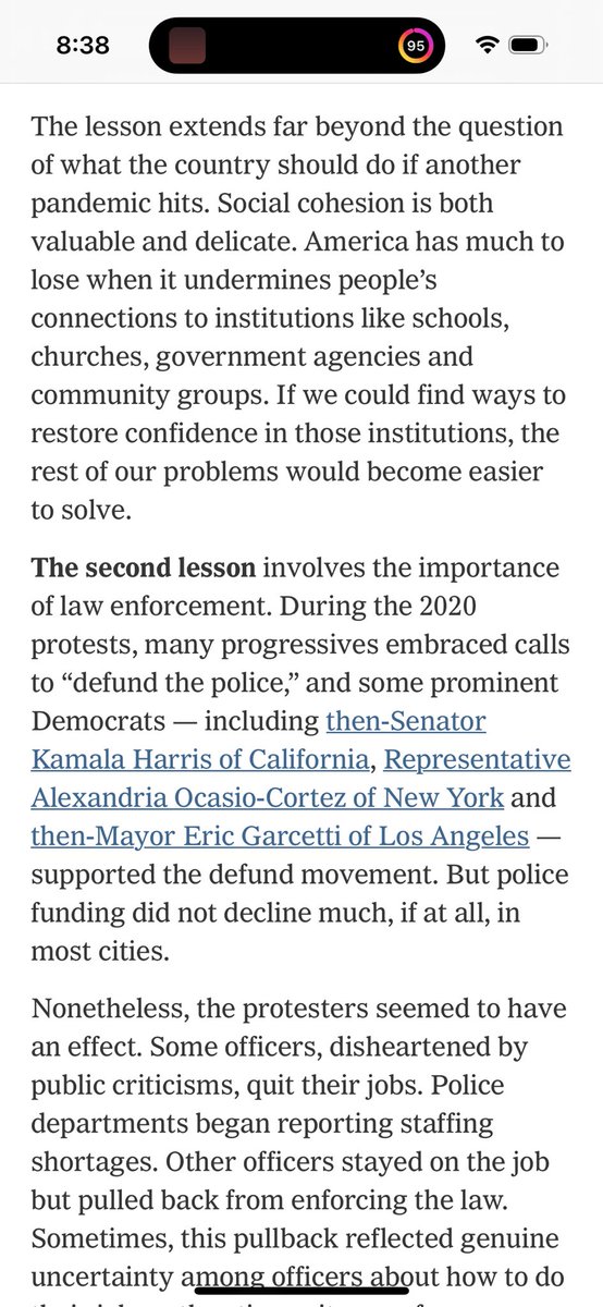 Clay Travis (@claytravis) on Twitter photo Today’s Sunday <a href="/nytimes/">The New York Times</a> editorial says it was a mistake to shut down schools and churches for covid and that defund the police was a disaster for crime and was an awful argument. BUT YOUR PAPER RIPPED TO SHREDS ANYONE WHO ARGUED AGAINST BOTH THESE THINGS. FOR YEARS! Today’s Sunday <a href="/nytimes/">The New York Times</a> editorial says it was a mistake to shut down schools and churches for covid and that defund the police was a disaster for crime and was an awful argument. BUT YOUR PAPER RIPPED TO SHREDS ANYONE WHO ARGUED AGAINST BOTH THESE THINGS. FOR YEARS!