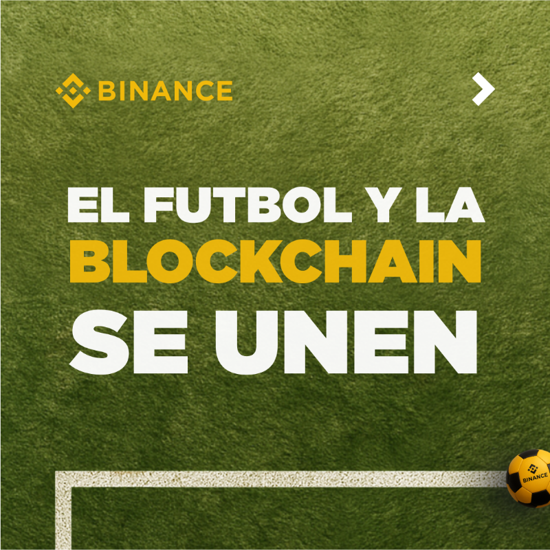 binance's tweet photo. Esta temporada de fútbol, arrancá con un cambio de juego hacia tus objetivos con Binance