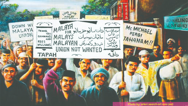FakhryHarraz_'s tweet photo. "Kenapa Orang Melayu Menolak Malayan Union?"

1. Ramai tahu Malayan Union pernah jadi titik penting dalam sejarah Tanah Melayu.

Tapi persoalannya:

Kenapa pelan British ini ditentang begitu kuat? https://t.co/iAQaQuUXdZ