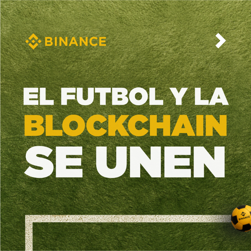 binance's tweet photo. Esta temporada de futbol, arranca con un cambio de juego hacia tus objetivos con Binance