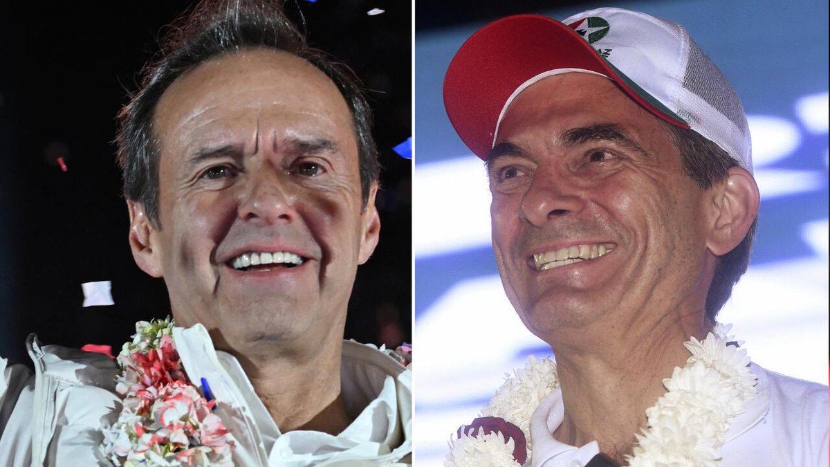 eduardomenoni's tweet photo. 🚨| URGENTE: El senador Rodrigo Paz y el expresidente Tuto Quiroga, los dos candidatos de Derecha, disputarán la presidencia de Bolivia en segunda vuelta el 19 de octubre, poniendo fin a 20 años de gobierno socialista. 🇧🇴 La izquierda ha sido totalmente DERROTADA en Bolivia. https://t.co/GAVYb2b0aM