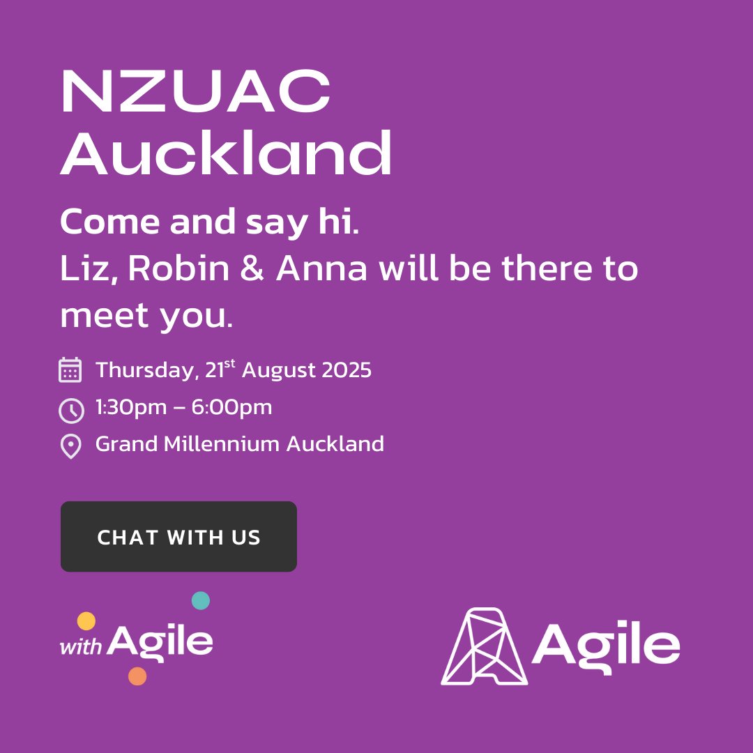 agile_uw's tweet image. Liz, Anna, and Robin are in Auckland this week for NZUAC ✈️
We’re looking forward to meaningful conversations, insightful roundtables, and catching up with our peers across the industry.
If you’re attending, make sure to say hello — we’d love to see you there!