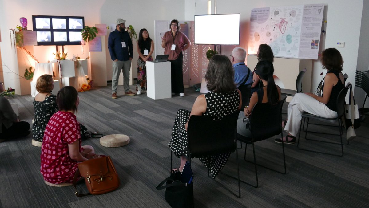 David Ing (@daviding) on Twitter photo OCADU Waterfront Campus: Workshop on <a href="/space_for_grief/">Space for Grief</a>, led by #ZiyanHossain, #FranRawlings, #CallaLee. Toured Museum of Grief, reviewed Synthesis Map. Installation at nexus of #APF with #OCADU SFI constructed in 2 days, excerpted full work that takes 2 weeks. (Toronto) 20250817 OCADU Waterfront Campus: Workshop on <a href="/space_for_grief/">Space for Grief</a>, led by #ZiyanHossain, #FranRawlings, #CallaLee. Toured Museum of Grief, reviewed Synthesis Map. Installation at nexus of #APF with #OCADU SFI constructed in 2 days, excerpted full work that takes 2 weeks. (Toronto) 20250817