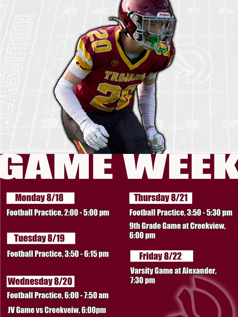 Week 2 at Alexander HS! Full week of practice and Sub-Varsity games!