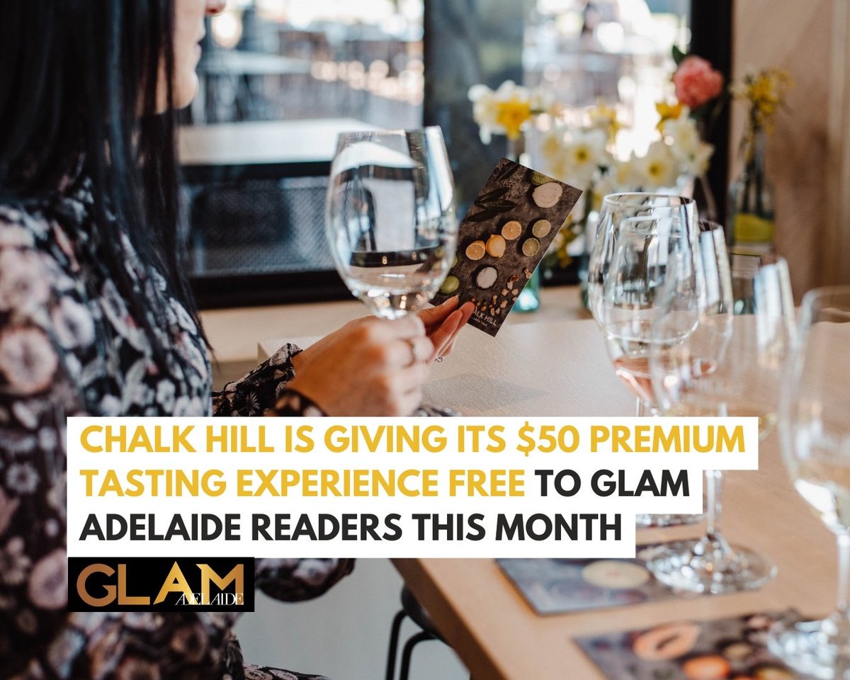 CHALK HILL FREE TASTING EXPERIENCE 🍷 Usually valued at $50, this premium experience is reserved for Glam Adelaide readers. Here's how to claim yours. >> ap1.hubs.ly/y0bNBG0

🌟 Read daily news on our free iPhone app: ap1.hubs.ly/y0bMBF0



🌟 Read daily news on our