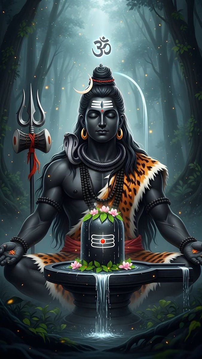 जटा टवी गलज्जलप्रवाह पावितस्थले गलेऽव लम्ब्यलम्बितां भुजंगतुंग मालिकाम्‌।
डमड्डमड्डमड्डमन्निनाद वड्डमर्वयं चकारचण्डताण्डवं तनोतु नः शिव: शिवम्‌ II 🙏🙏#HarHarMahadevॐ #JaiShriRam #Suprabhat