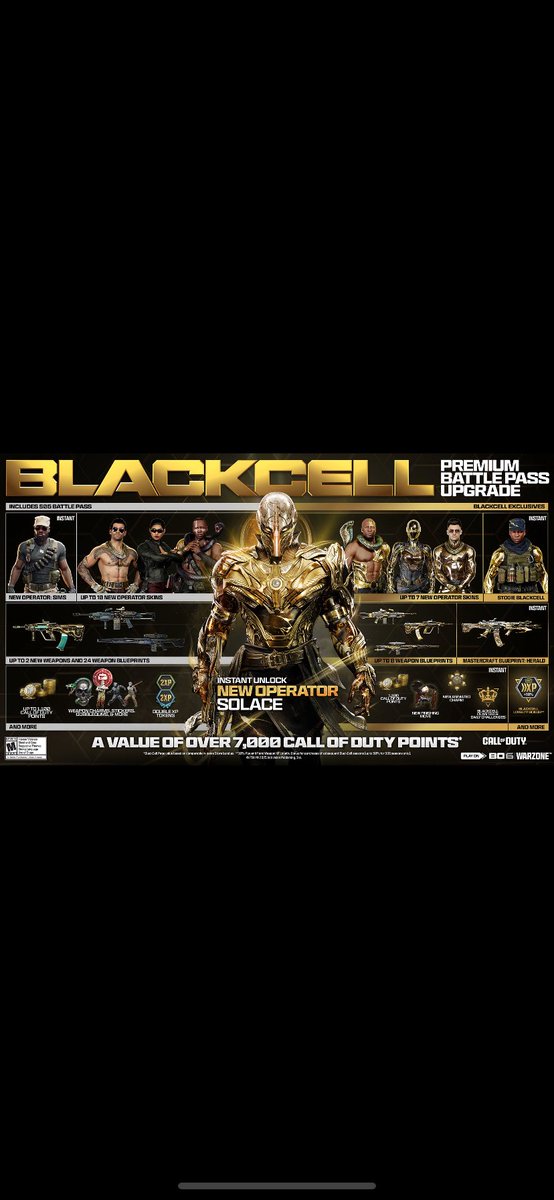 Warzone Season 5 BlackCell Battlepass Giveaway 🎁

How to enter:
1️⃣ @ 2 friends
2️⃣ Like &amp; retweet this tweet
3️⃣ Follow <a href="/LiptonSparkley/">Lipton</a>

⏰ Giveaway ends Wednesday at 6 PM UK time.
 
Good luck to everyone! 🍀