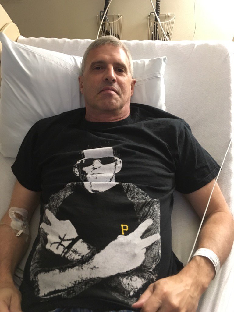 Join me in helping tell Kidney Cancer to #STFD by support National Kidney Foundation by donating here: kidneywalk.org/pittsburgh/dhp…
My dad lost his battle in 2018 this was him in his <a href="/wudeydo34/">AJ Burnett</a> shirt before his last treatment! He loved the <a href="/Pirates/">Pittsburgh Pirates</a> thru and thru. Miss him so much!