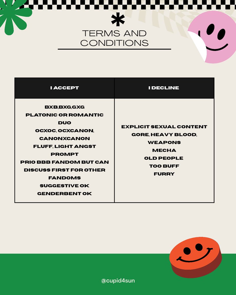 helloo 🍓

im opening commisions. more details in the pictures. retweets and sharing are much appreciated!