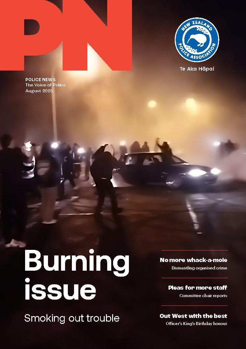 Inside the August issue of Police News you can read about the chaos and carnage during the Levin Invasion II, hear what association committee chairs have to say about the past year and meet veteran West Coast Senior Constable Terri Middleton, MNZM: bit.ly/3UxGKeY